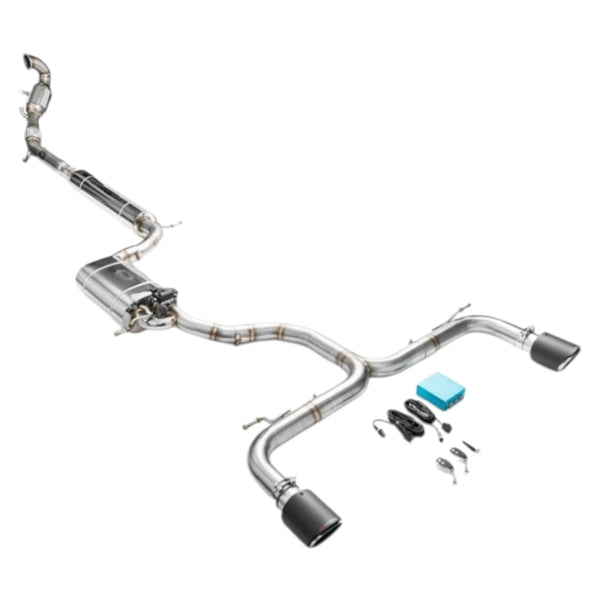 RM Motors Complete Exhaust System For Seat Leon Cupra 3 Hatchback With Sport Catalyst, Euro 4, 100 cpsi, 89 mm, Tip - 1