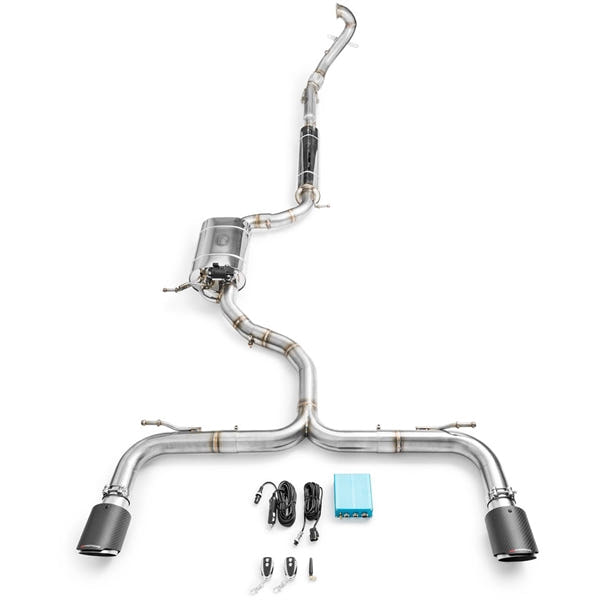 RM Motors Complete Exhaust System For Seat Leon Cupra 3 (Hatchback) Tip Diameter 89 mm & Exhaust Tip - 1