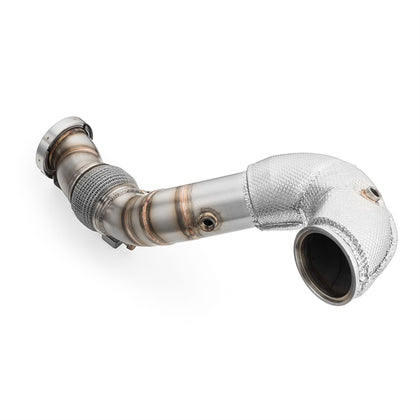RM Motors Downpipe AUDI RS3 8Y 2.5 TFSI med varmeskjold og lyddæmper – produktbillede 5