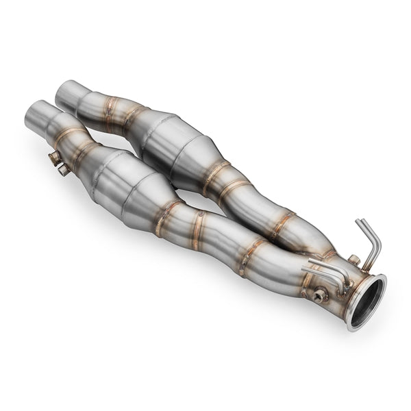 RM Motors Downpipe AUDI RS3 8Y 2.5 TFSI med varmeskjold og lyddæmper – produktbillede 6