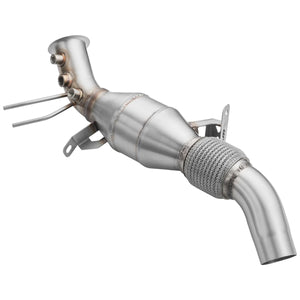 RM Motors Downpipe BMW F30, F31, F34 316d, 318d, 318dx, 320d, 320dx, 325d, 328d, 328dx B47, N47N, N47S1 +Katalysator Euro 3 - 100 cpsi