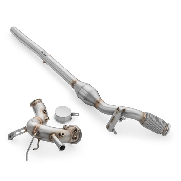 RM Motors Downpipe + DPF OFF Sæt VW Golf VIII 2.0 TDI GTD, Katalysator - OBD, Uden Varmeskjold