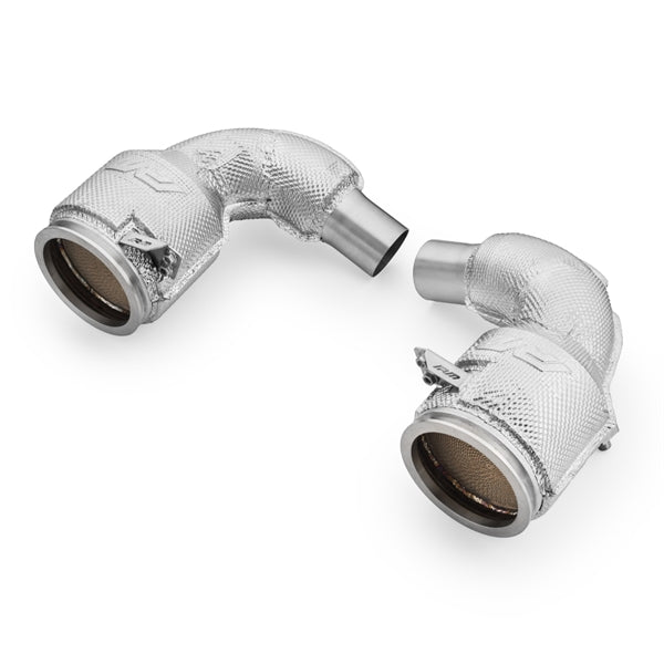 RM Motors Downpipe Porsche Carrera 992 GTS Med Katalysator - E6 Og Varmeskjold
