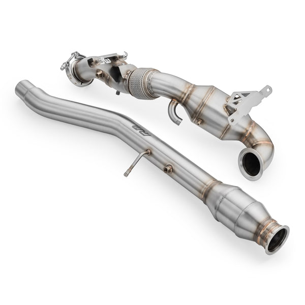 RM Motors Downpipe Seat Ateca 2.0 TSI OPF/GPF Med Katalysator OBD + Lyddæmper