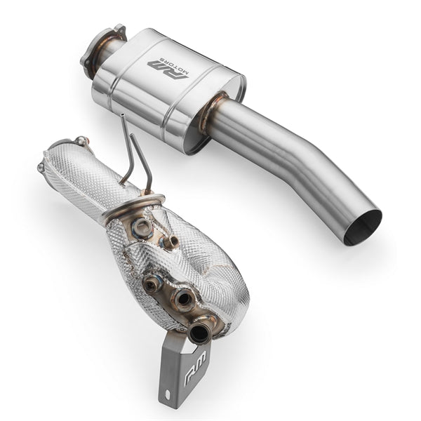 RM Motors Downpipe Sæt Audi A4 S4 / Avant Quattro / Avant 3.0 TDI, Uden Katalysator, Med Lyddæmper, Uden Sæt Lyddæmper Og Varmeskjold