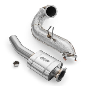 RM Motors Downpipe Sæt Audi A4 S4 / Avant Quattro / Avant 3.0 TDI, Uden Katalysator, Med Lyddæmper, Uden Sæt Lyddæmper Og Varmeskjold