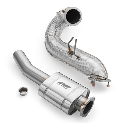 RM Motors Downpipe Sæt Audi A4 S4 / Avant Quattro / Avant 3.0 TDI, Uden Katalysator, Med Lyddæmper, Uden Sæt Lyddæmper Og Varmeskjold