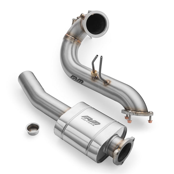 RM Motors Downpipe Sæt Audi A4 S4 / Avant Quattro / Avant 3.0 TDI, Uden Katalysator, Med Lyddæmper, Uden Sæt Lyddæmper Og Uden Varmeskjold
