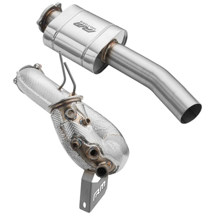 RM Motors Downpipe Set AUDI A4 S4 / Avant Quattro / Avant 3.0 TDI – No Catalytic Converter – With Silencer – No Set with Silencer – With Heat Shield - billede 2