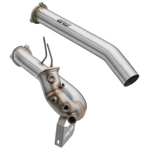 RM Motors Downpipe Set AUDI A4 S4 / Avant Quattro / Avant 3.0 TDI – No Catalytic Converter – No Silencer – No Set with Silencer – No Heat Shield - billede 2