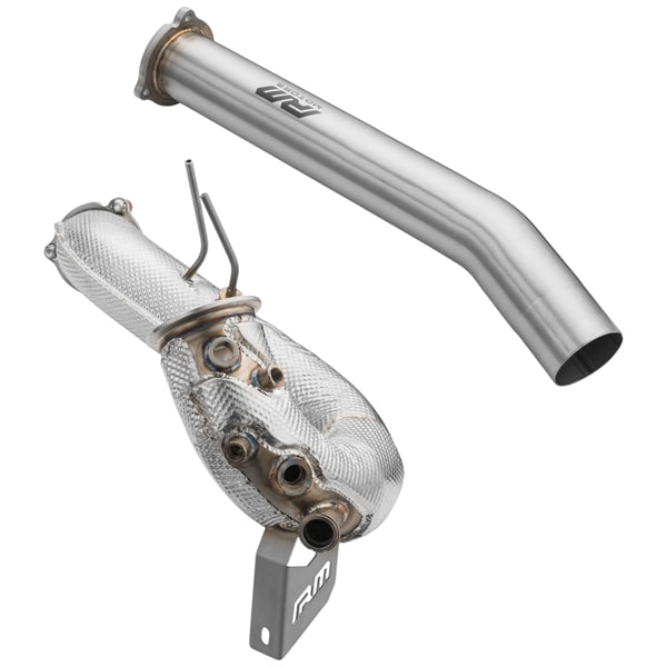 RM Motors Downpipe Set AUDI A4 S4 / Avant Quattro / Avant 3.0 TDI – No Catalytic Converter – No Silencer – No Set with Silencer – With Heat Shield - billede 2