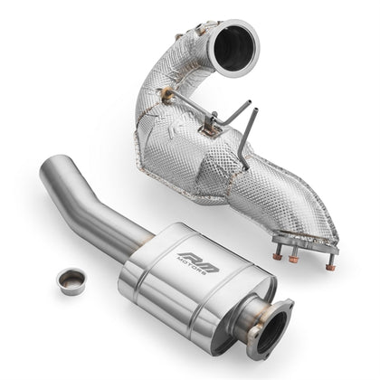 RM Motors Downpipe Sæt Audi A5 S5 / Cabriolet / Sportback / Coupe 3.0 TDI, MS, Med Lyddæmper Og Varmeskjold