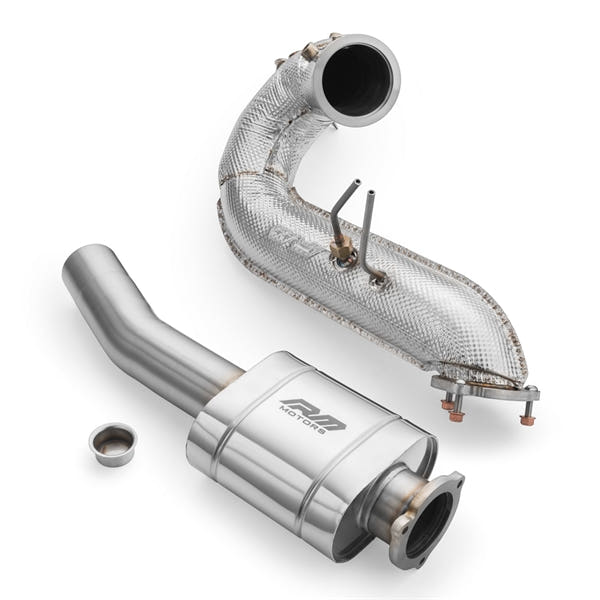 RM Motors Downpipe Sæt Audi A5 S5 / Cabriolet / Sportback / Coupe 3.0 TDI, Uden Katalysator, Med Lyddæmper, Uden Sæt Lyddæmper Og Varmeskjold