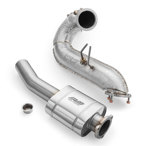 RM Motors Downpipe Sæt Audi A7 Sportback 3.0 TDI, Uden Katalysator, Med Lyddæmper, Uden Sæt Lyddæmper Og Varmeskjold