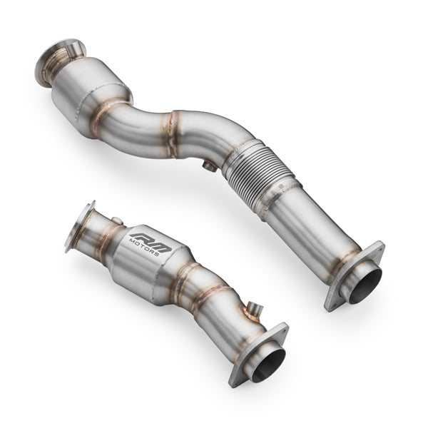 RM Motors Downpipe Med Katalysator BMW M3 Competition (G80, G81) S58B, M4 (G82 / G83) 3.0 S58, Katalysator - Euro 6 Med Varmeskjold