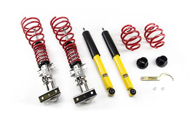 MTS Comfort gevindundervogn – BMW Z3 Roadster (E36) - Inox – komplet coilover-sæt