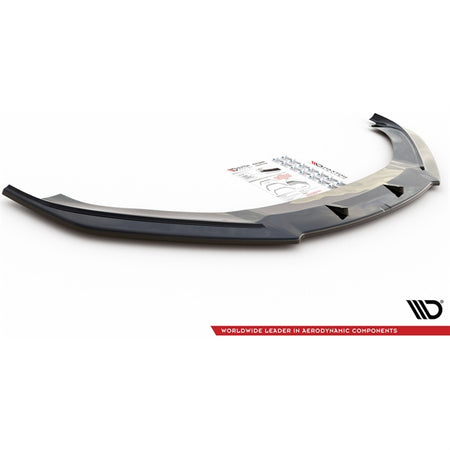 Maxton Front Splitter V.1 Tesla Model S Facelift - Gloss Black