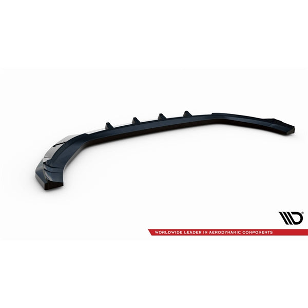 Maxton Front Splitter V.2 Hyundai Kona N Mk1 - Gloss Black
