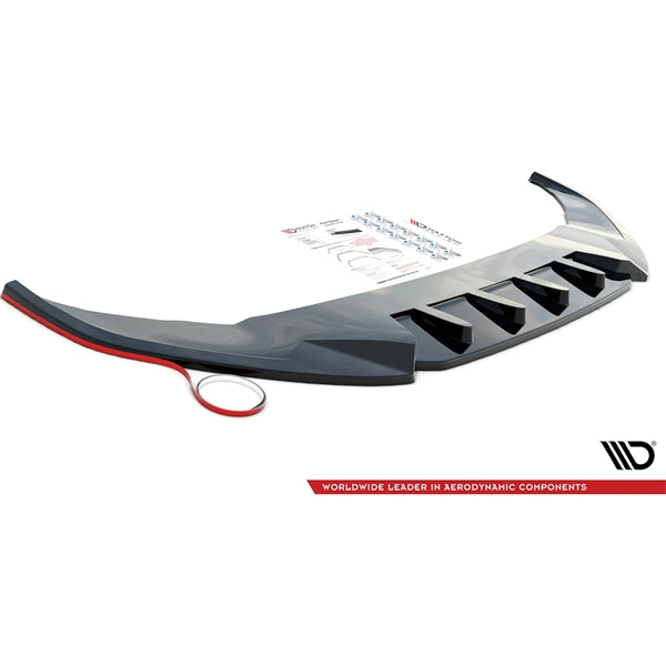 Maxton Rear Side Splitters V.1 + Flaps Hyundai Kona N Mk1 - Gloss Black