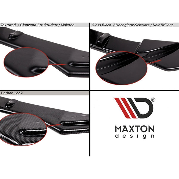 Maxton Rear Side Splitters V.1 Hyundai Kona Mk1 - Gloss Black