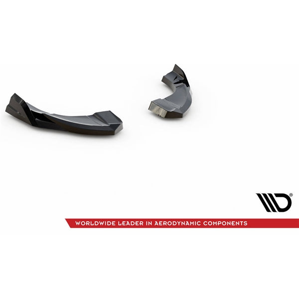 Maxton Rear Side Splitters V.2 Hyundai Kona Mk1 - Gloss Black