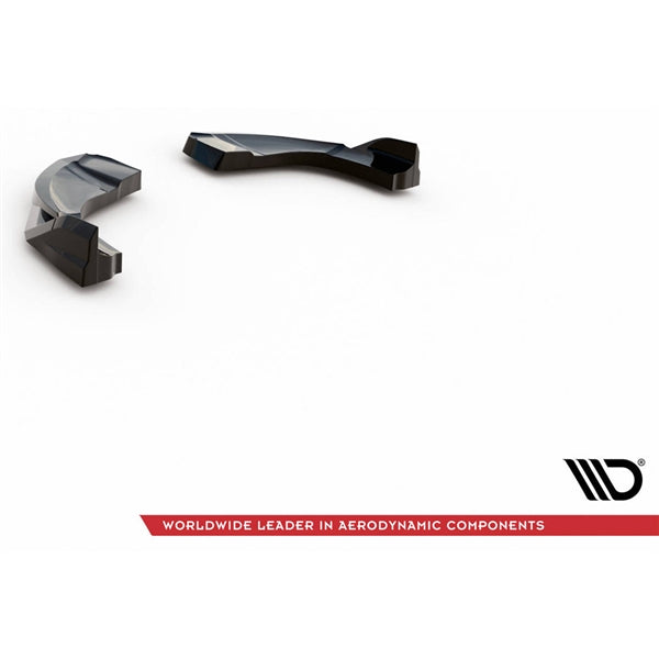 Maxton Rear Side Splitters V.2 Hyundai Kona Mk1 - Gloss Black