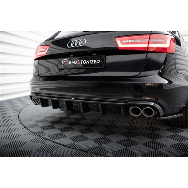 Maxton Rear Valance Audi A6 Sedan / Avant C7 (Version With Dual Exhausts on Both Sides)