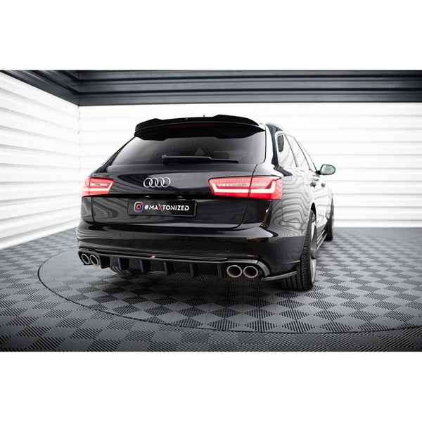 Maxton Rear Valance Audi A6 Sedan / Avant C7 (Version With Dual Exhausts on Both Sides)