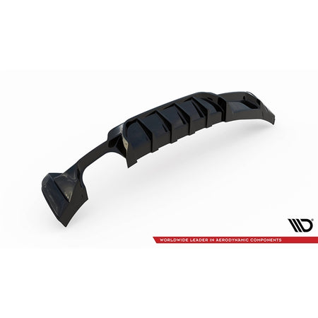 Maxton Rear Valance BMW 4 Coupe / Gran Coupe M-Pack F32 / F36 (Version With Exhaust On One Side) - Gloss Black