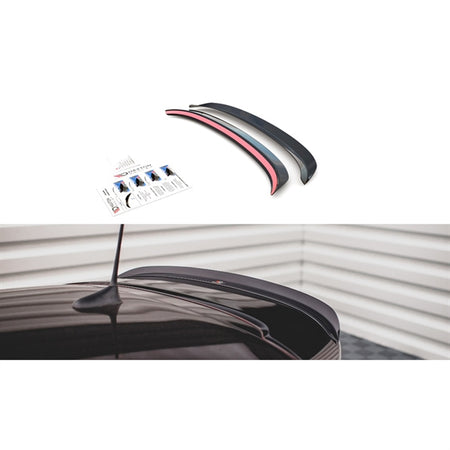 Maxton Spoiler Extension Fiat 500 Abarth Mk1 Facelift - Gloss Black
