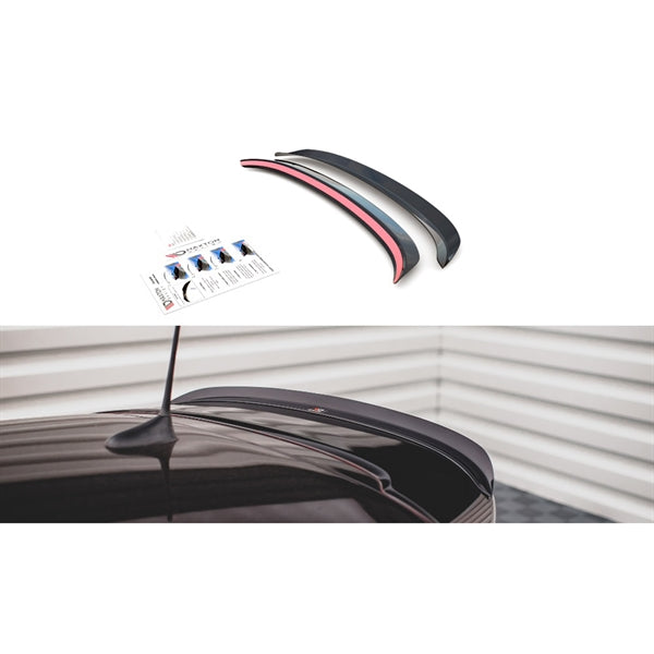 Maxton Spoiler Extension Fiat 500 Abarth Mk1 Facelift - Gloss Black