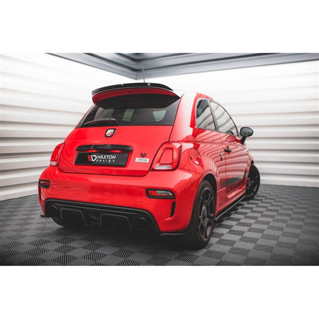 Maxton Spoiler Extension Fiat 500 Abarth Mk1 Facelift - Gloss Black