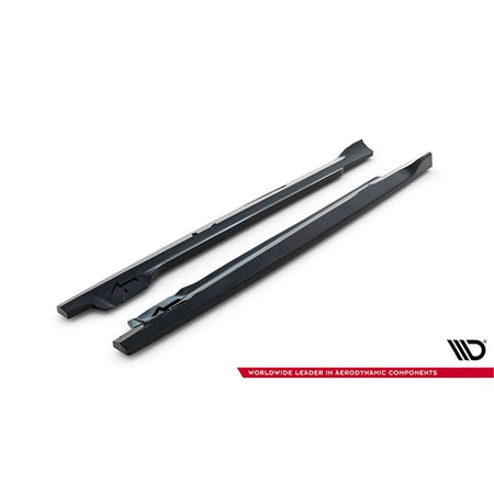 Maxton Side Skirts Diffusers Toyota IQ - Gloss Black