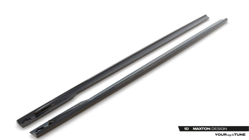 Maxton Side Skirts Diffusers V.1 BMW 4 Gran Coupe M-Pack G26 - Gloss Black