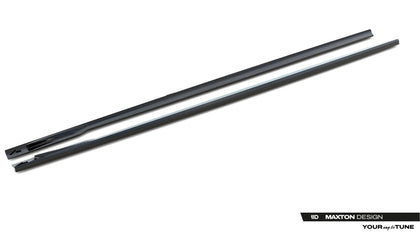 Maxton Side Skirts Diffusers V.1 BMW 4 Gran Coupe M-Pack G26 - Gloss Black