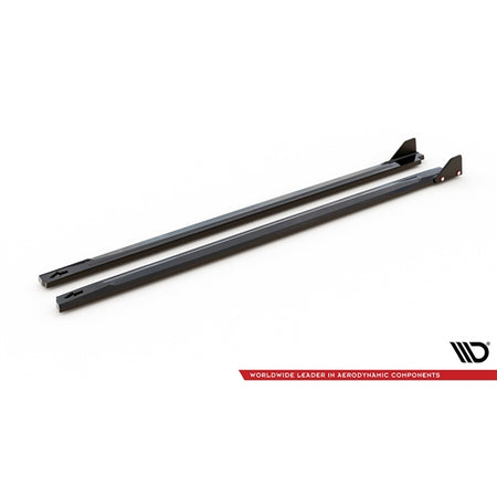Maxton Side Skirts Diffusers V.1 + Flaps Hyundai Kona N Mk1 - Gloss Black