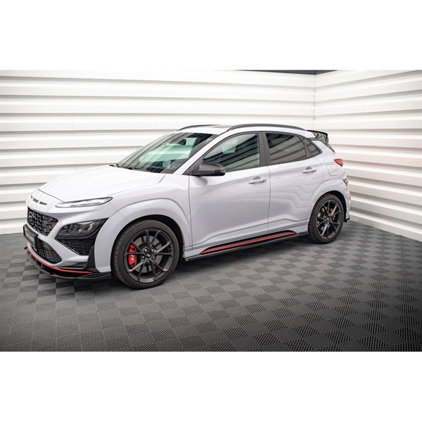 Maxton Side Skirts Diffusers V.1 Hyundai Kona N Mk1 - Gloss Black