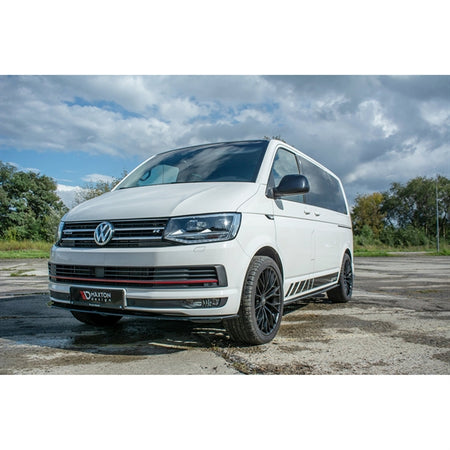 Maxton Side Skirts Diffusers Volkswagen T6 - Gloss Black