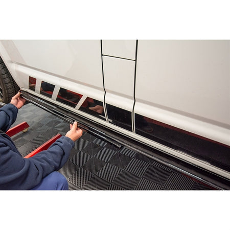 Maxton Side Skirts Diffusers Volkswagen T6 - Gloss Black