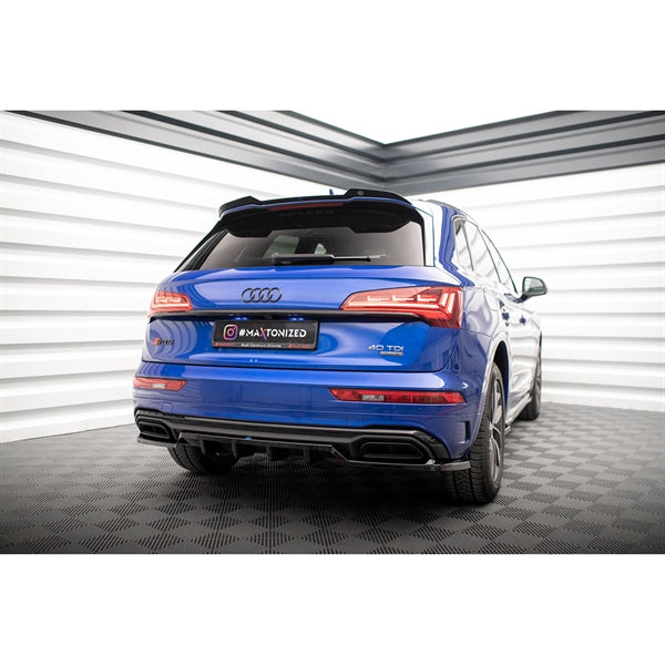 Maxton Spoiler Cap Audi Q5 S-LINE SUV MK2 Facelift - Gloss Black