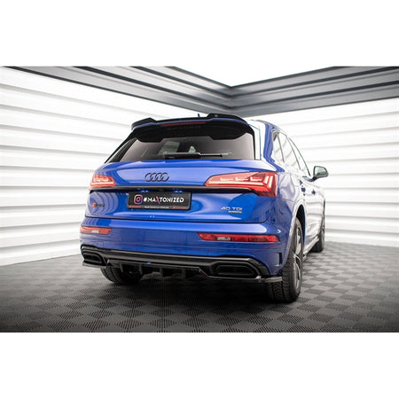 Maxton Spoiler Cap Audi Q5 S-LINE SUV MK2 Facelift - Gloss Black