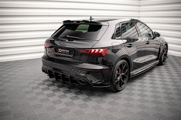 Maxton Street Pro Rear Side Splitters Audi RS3 Sportback 8Y - Black