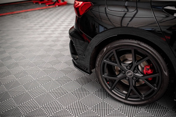 Maxton Street Pro Rear Side Splitters Audi RS3 Sportback 8Y - Black