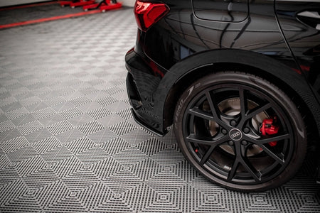 Maxton Street Pro Rear Side Splitters Audi RS3 Sportback 8Y - Black