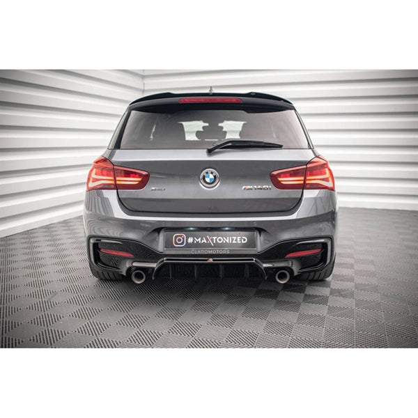 Maxton Rear Valance BMW 1 F20/ F21 Facelift M-Power - Gloss Black