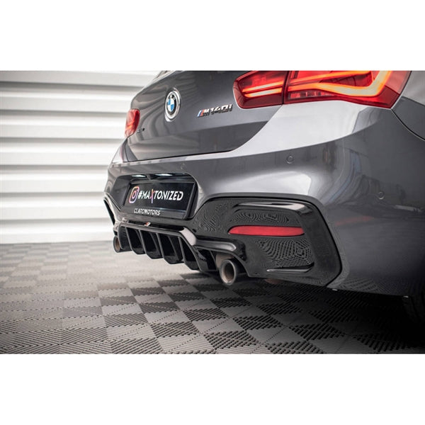 Maxton Rear Valance BMW 1 F20/ F21 Facelift M-Power - Gloss Black