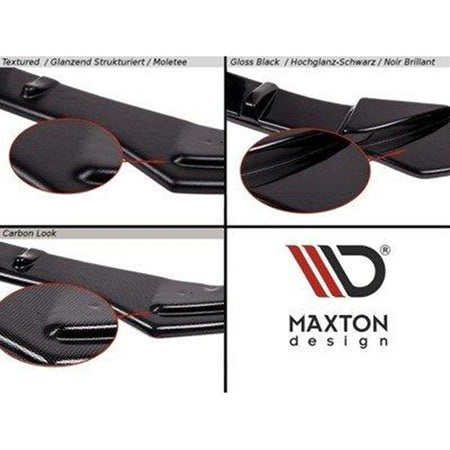 Maxton Rear Side Splitters V.2 Hyundai Kona Mk1 - Gloss Black