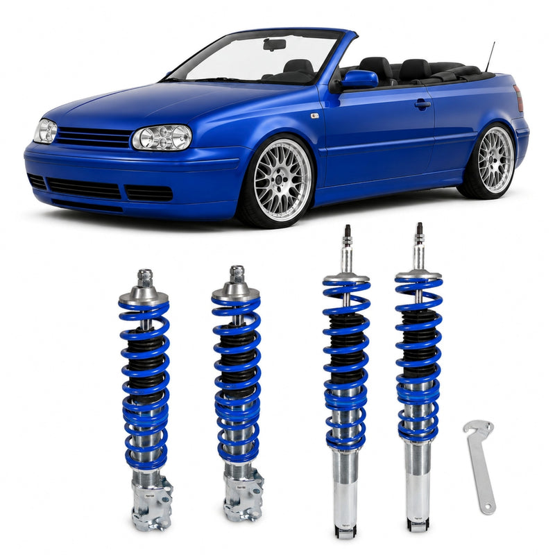 JOM Blueline Gevindundervogn VW Golf 3+4 Cabriolet – billede 3