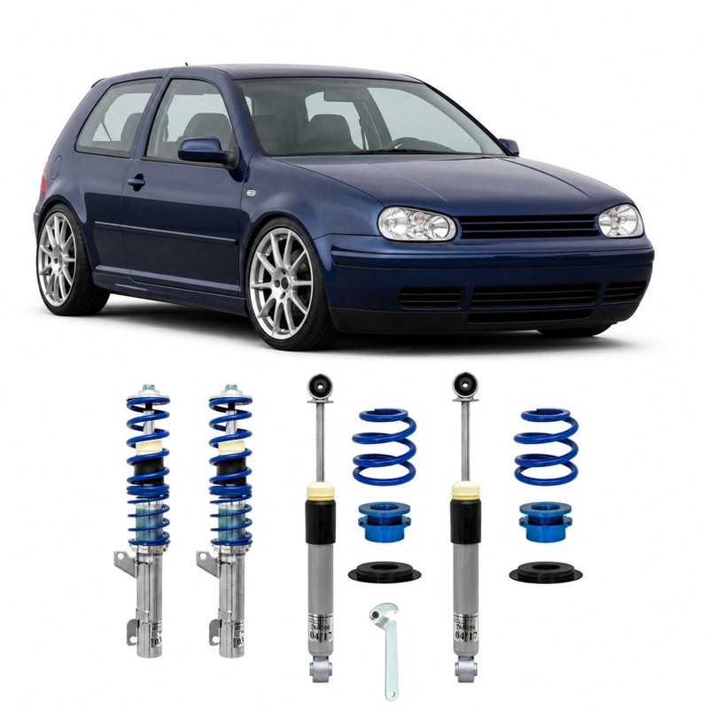 JOM Blueline Gevindundervogn VW Golf 4 R32 – billede 4