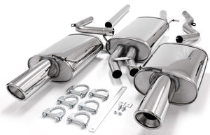 TA-Technix Duplex Catback system i rustfrit stål Audi A4 B7